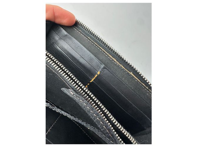 Chloé Vintage Chloe Paddington Leather Long Wallet Black - view 4