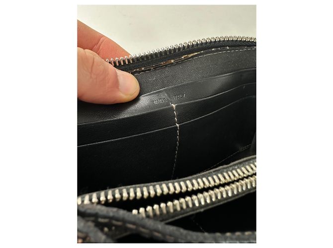 Chloé Vintage Chloe Paddington Leather Long Wallet Black - view 6