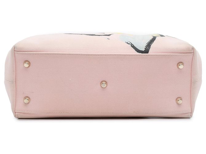 Dior Edizione Limitata Medium Toile Stampata Diorissimo Sac Rosa - vista 3