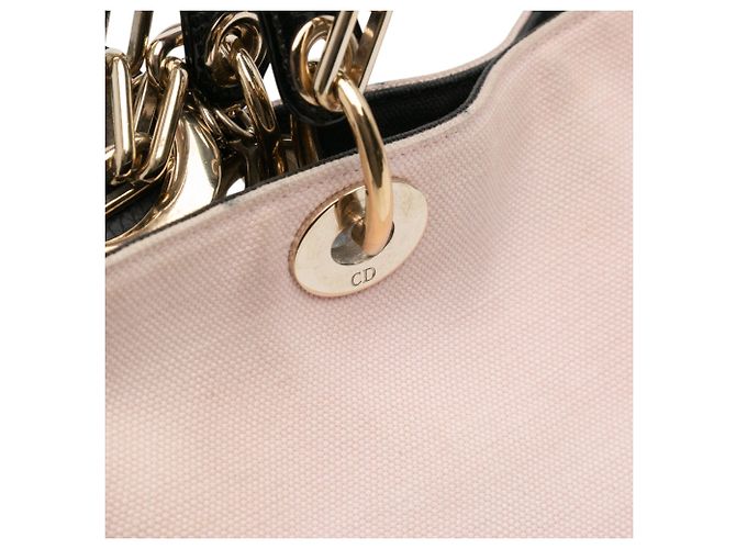Dior Edizione Limitata Medium Toile Stampata Diorissimo Sac Rosa - vista 8