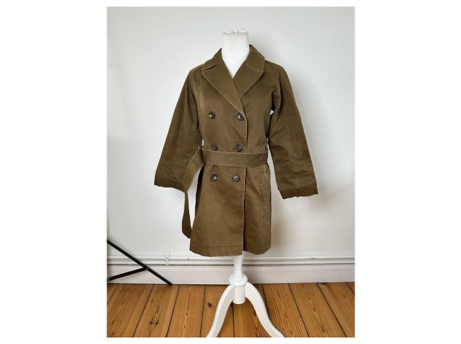 Comme Des Garcons Vintage Comme Des Garçons Denim-Trenchcoat Khaki S - Ansicht 12
