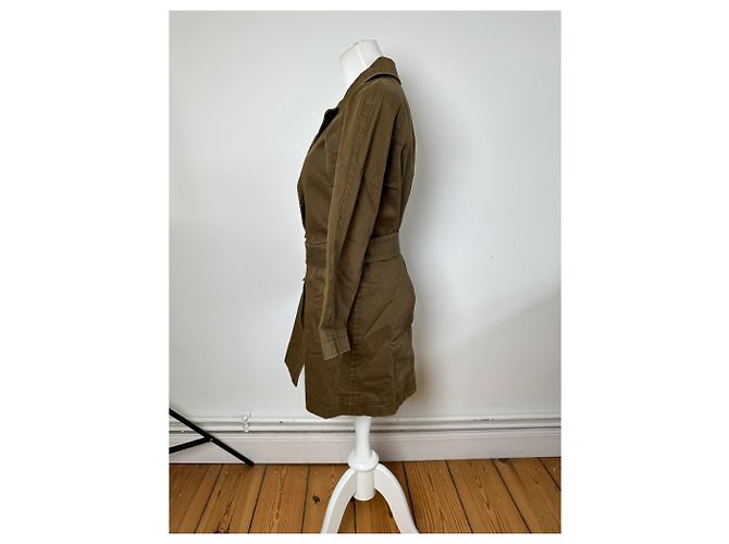 Comme Des Garcons Vintage Comme Des Garçons Denim-Trenchcoat Khaki S - Ansicht 2