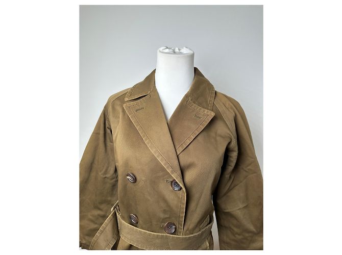 Comme Des Garcons Vintage Comme Des Garçons Denim-Trenchcoat Khaki S - Ansicht 7