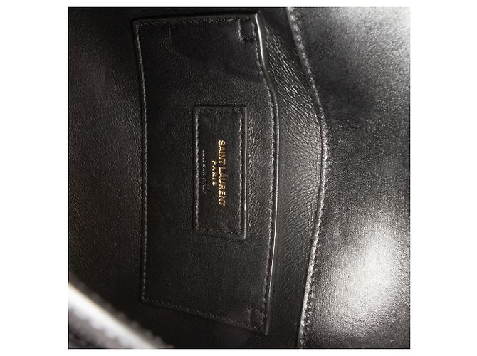 Saint Laurent Mini Box Umhängetasche aus Kalbsleder Manhattan - Ansicht 5