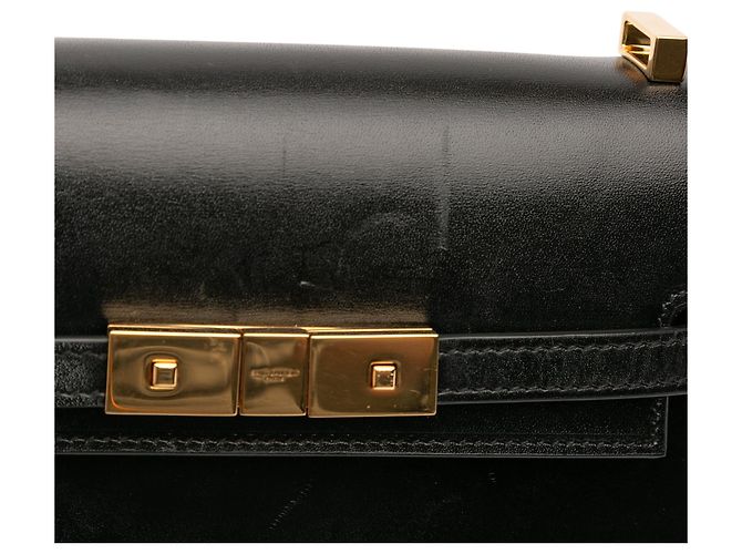 Saint Laurent Mini Box Umhängetasche aus Kalbsleder Manhattan - Ansicht 8