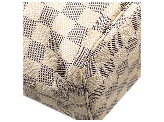 Louis Vuitton Damier Azur Neverfull PM Bianco - vista 11