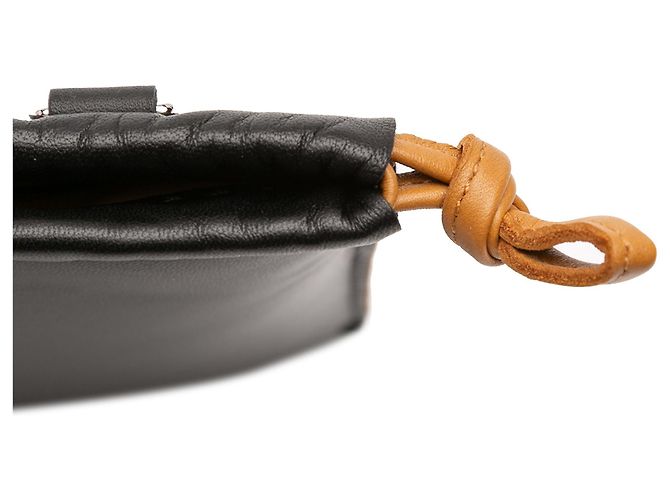 Hermès Milo Pelle di Pecora Pilo Pochette Nero - vista 11