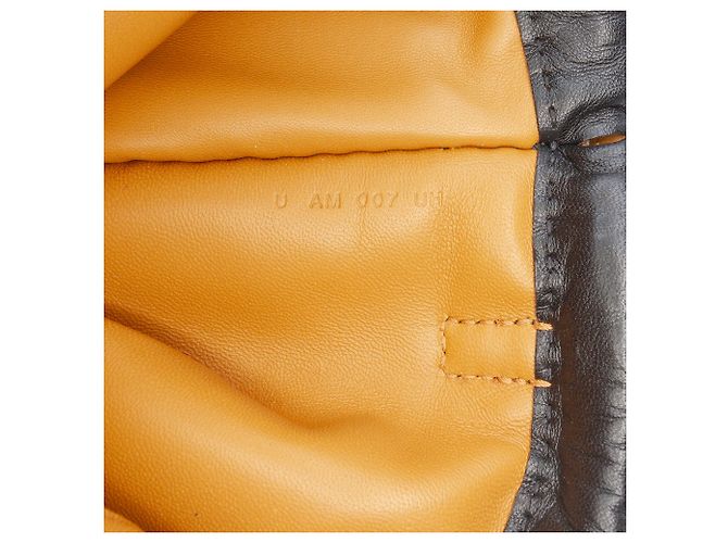 Hermès Milo Pelle di Pecora Pilo Pochette Nero - vista 6