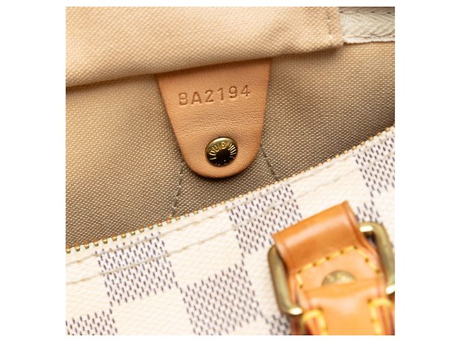 Louis Vuitton Damier Azur Speedy 30 Bianco - vista 6