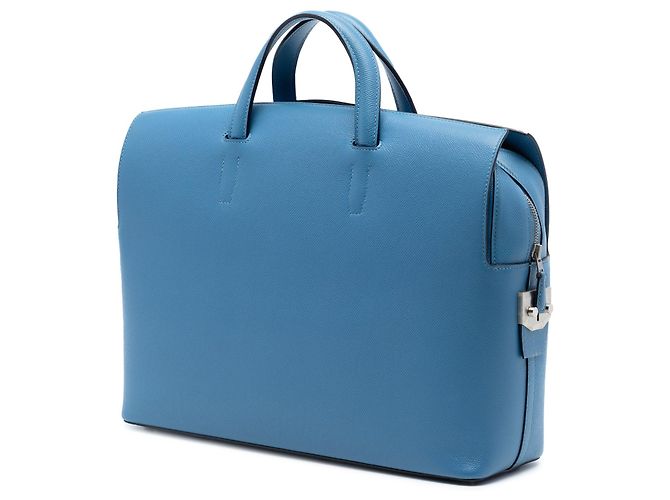 Portadocumenti Cityhall in Epsom Hermès 38 Blu - vista 2