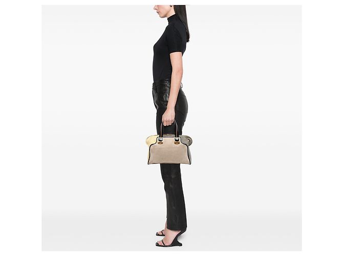 Borsa Chameleon Colorblock Toile Fendi - vista 7