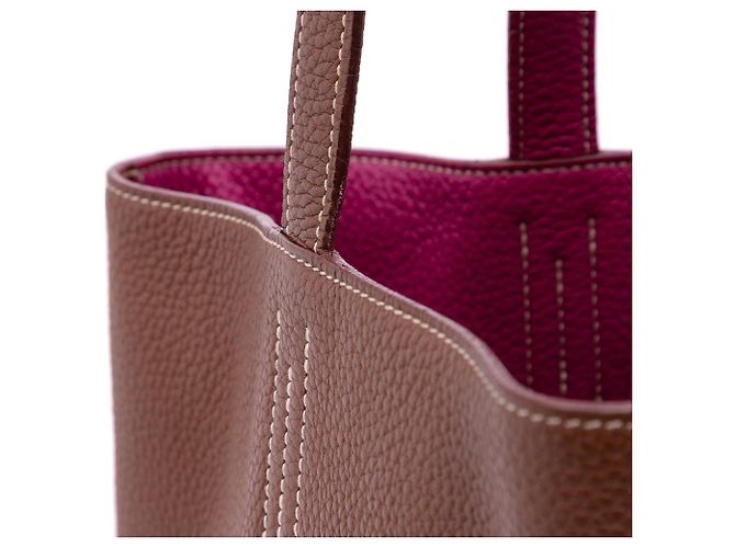 Hermès Clemence Double Sens 36 Marrone - vista 10
