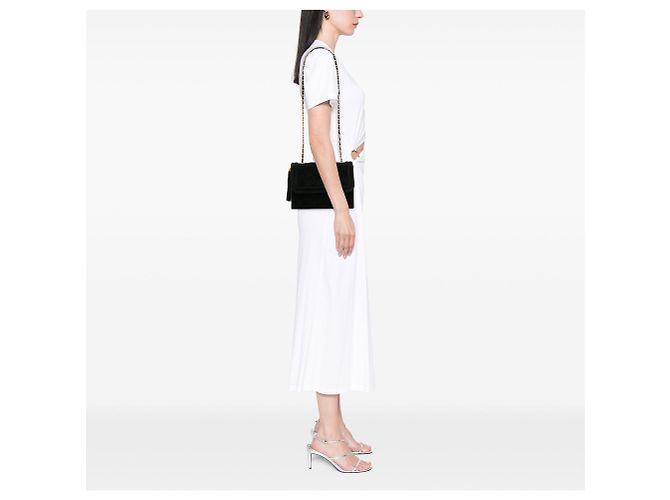 Chanel Matelassé Camoscio Pompon con patta Nero - vista 11