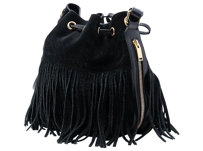 Bolso de flecos Emmanuelle de ante pequeño de Saint Laurent - vista 2