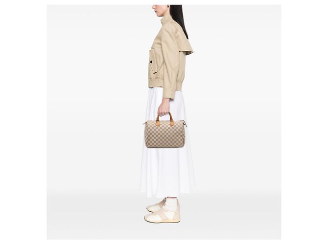 Louis Vuitton Damier Azur Speedy 30 Bianco - vista 11
