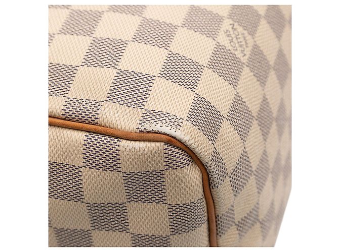 Louis Vuitton Damier Azur Speedy 30 Bianco - vista 9