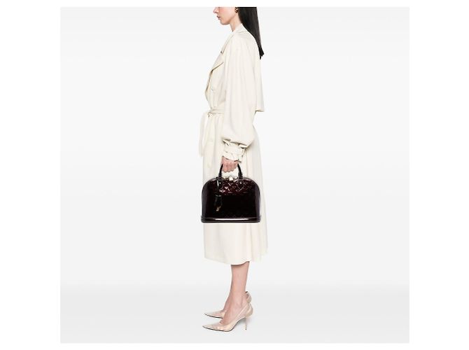 Louis Vuitton Monogram Vernis Alma PM Porpora - vista 7