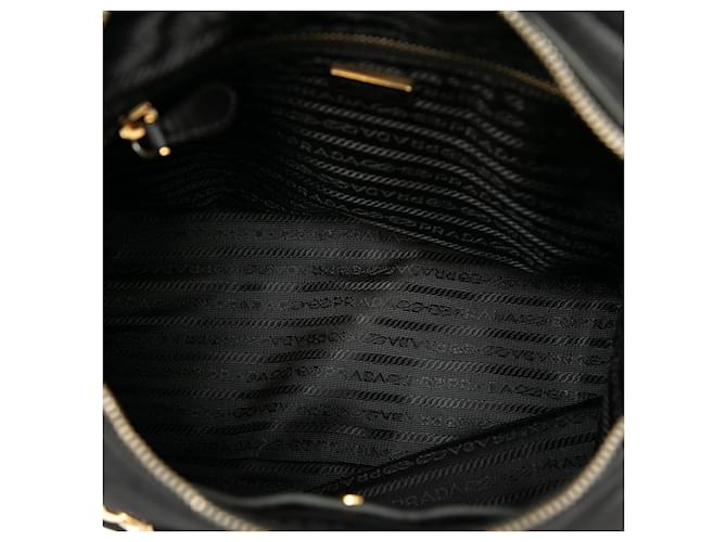 Borsa a tracolla Prada Tessuto Nero - vista 4