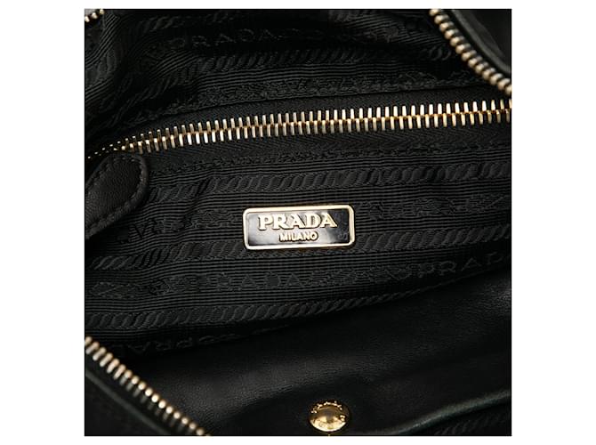 Borsa a tracolla Prada Tessuto Nero - vista 5