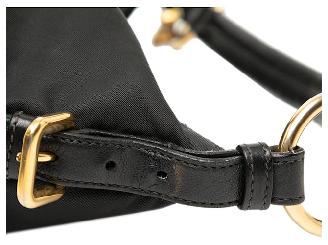 Borsa a tracolla Prada Tessuto Nero - vista 6