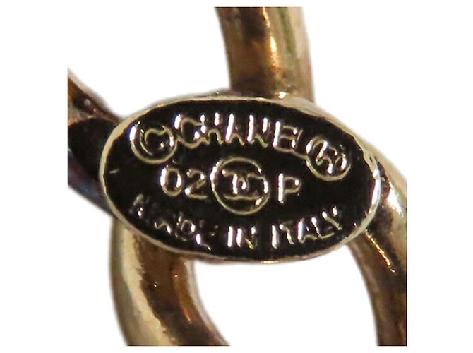 Bracciale charm CC con strass placcato Chanel D'oro - vista 4