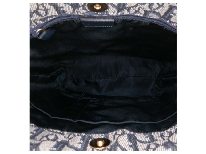 Dior Diorissimo Trotter Toile Cabas Blu - vista 4