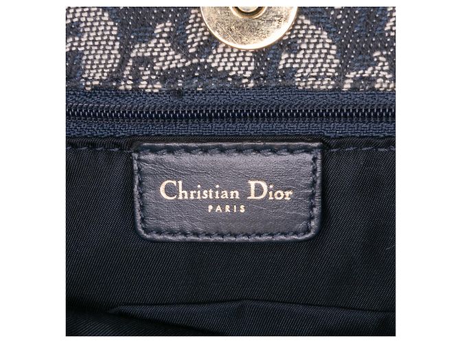 Dior Diorissimo Trotter Toile Cabas Blu - vista 5