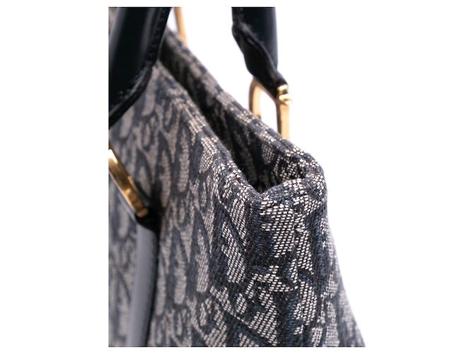 Dior Diorissimo Trotter Toile Cabas Blu - vista 9