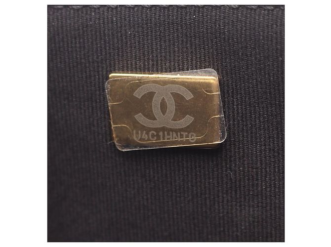 Chanel CC Matelassé Lammleder Ost-West Einfach Klappe Schwarz - Ansicht 5