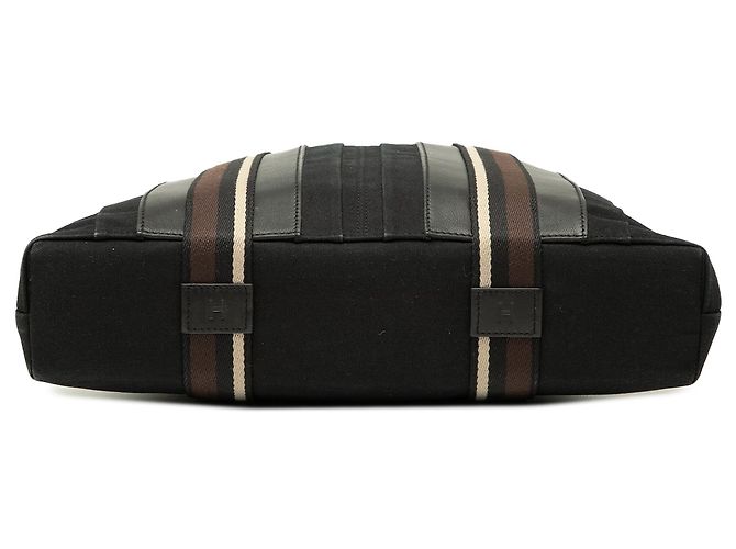 Borsa Troca Orizzontale MM in Tela Hermès Nero - vista 3