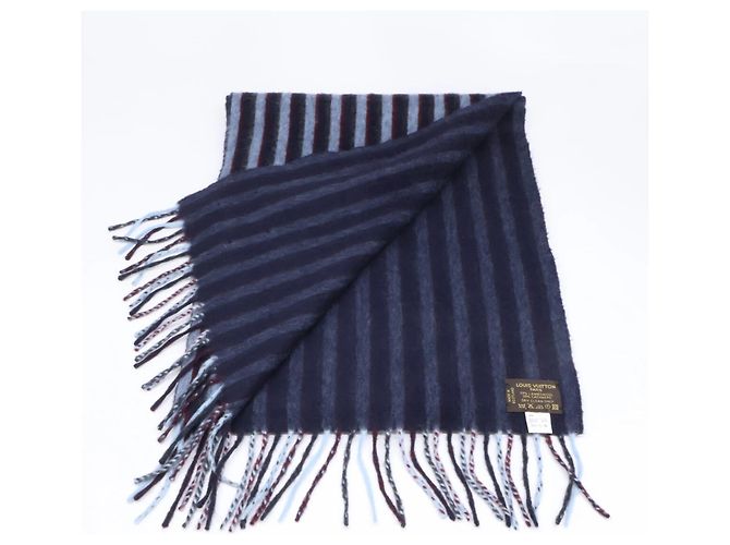 Stola in lana blu da uomo Louis Vuitton - vista 4