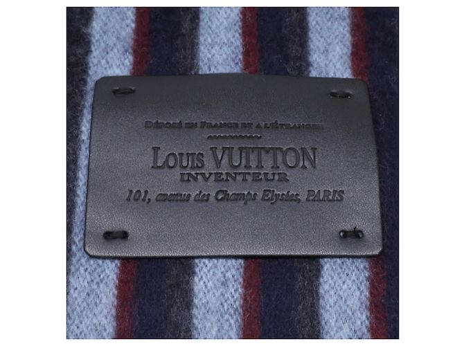 Stola in lana blu da uomo Louis Vuitton - vista 5