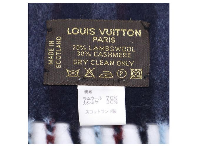 Stola in lana blu da uomo Louis Vuitton - vista 6