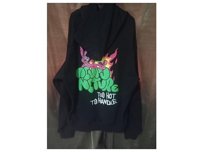 Autre Marque Acupuncture Hoodie, Neu mit Etikett Schwarz - Ansicht 3