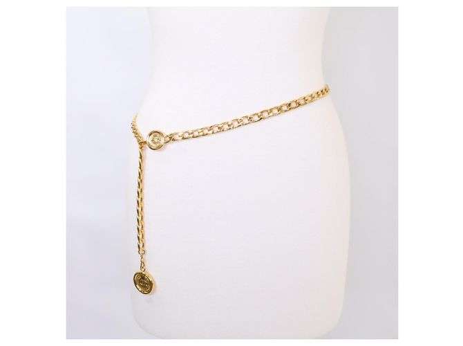 Cinturón de cadena dorada con moneda Coco Mark Cambon 94P de Chanel Dorado - vista 5