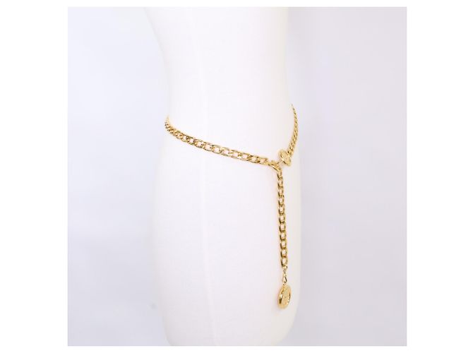 Cinturón de cadena dorada con moneda Coco Mark Cambon 94P de Chanel Dorado - vista 6