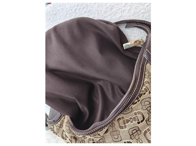 Gucci Horsebit Glam Hobo Marrone - vista 4