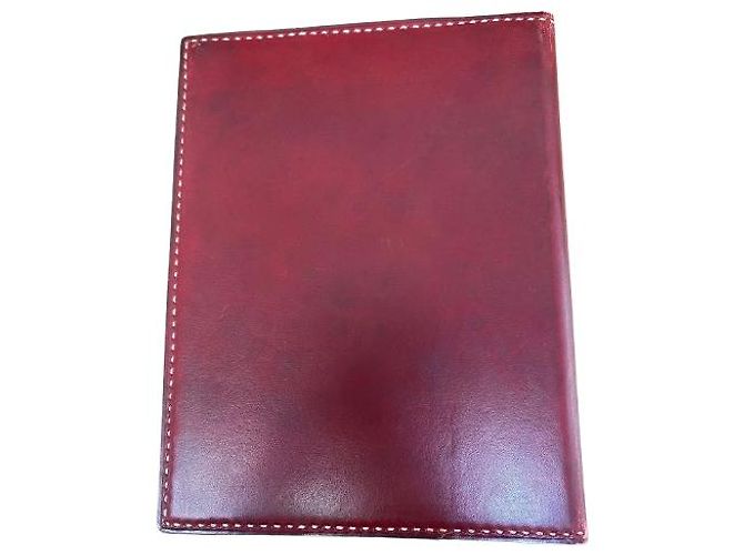 Protector Semanal Hermès en Cuero Burdeos - vista 5