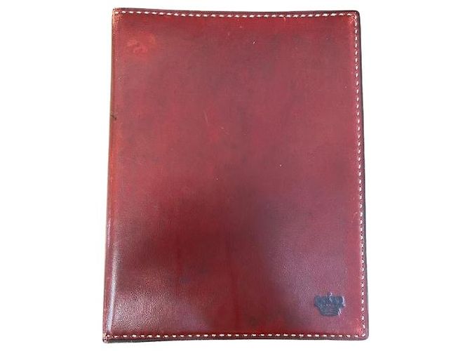 Protector Semanal Hermès en Cuero Burdeos - vista 6