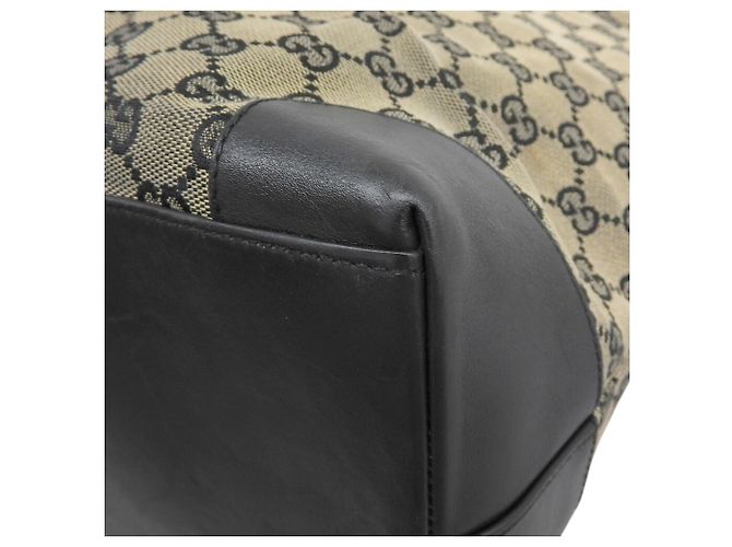 Bolsa de mão em canvas GG Gucci Marrom Azul marinho - vista 5