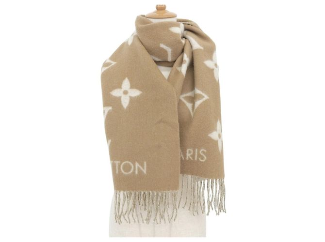 Stola Reykjavik in cashmere Monogram Louis Vuitton Marrone - vista 2