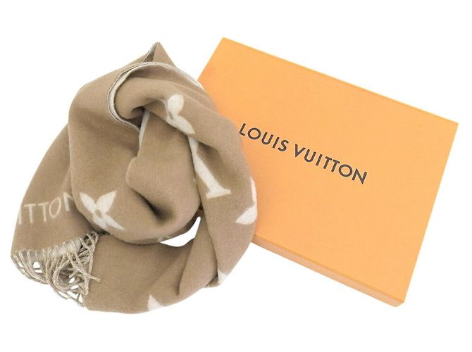 Stola Reykjavik in cashmere Monogram Louis Vuitton Marrone - vista 3