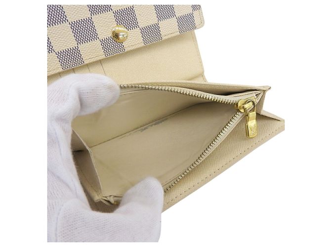 Cartera trifold Alexandra Damier Azur Louis Vuitton - vista 7