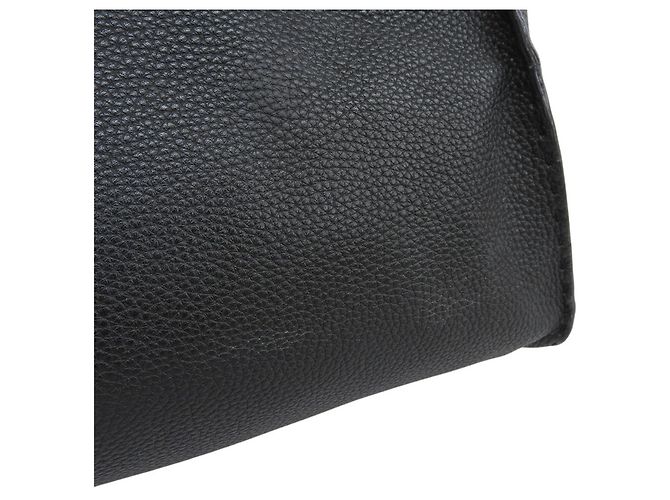 Borsa Fendi Peekaboo Medium Selleria Nero - vista 5
