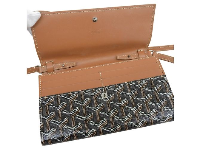 Borsa a Spalla Varenne di Goyard Marrone Nero - vista 8