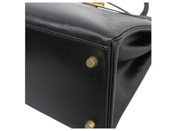 Borsa Hermès Kelly 35 in pelle box nera Nero - vista 4