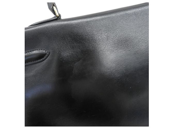 Borsa Hermès Kelly 35 in pelle box nera Nero - vista 7