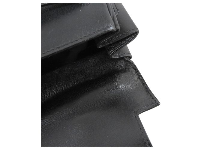 Borsa Hermès Kelly 35 in pelle box nera Nero - vista 9