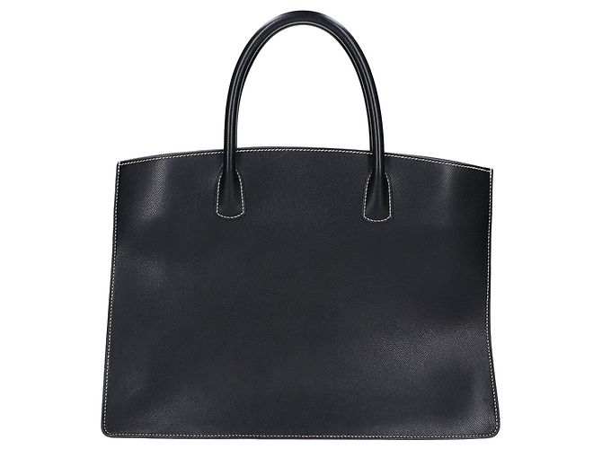 Borsa tote in pelle Courchevel Hermès Bianco - vista 3