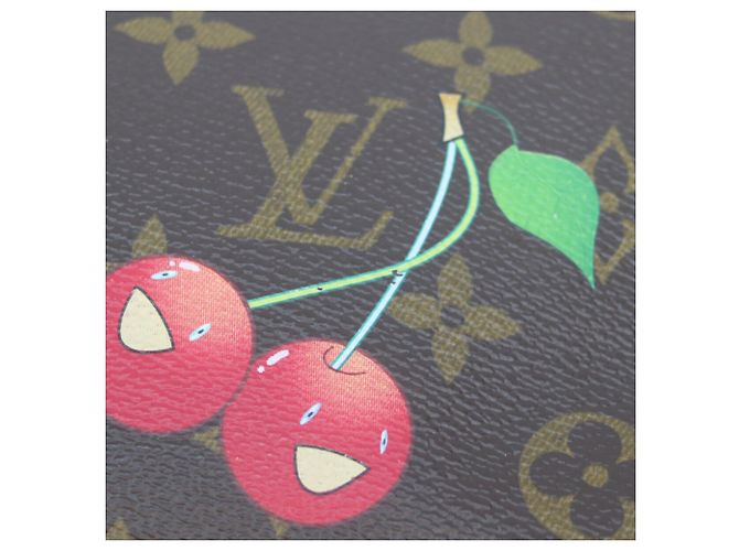 Louis Vuitton Monogram Cherry Handtasche Braun Rot - Ansicht 6